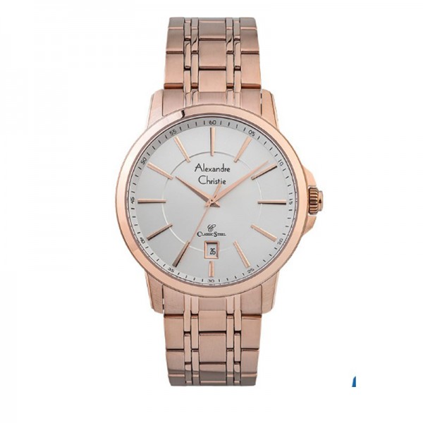 Alexandre Christie AC 8636 Rosegold White MDBRGSL MAN